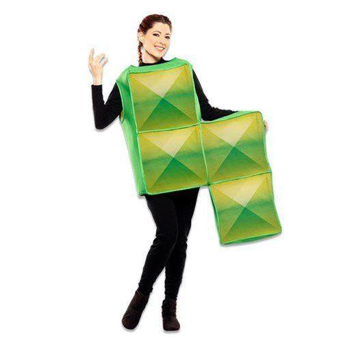 Tetris kostuum groen, Hobby en Vrije tijd, Feestartikelen, Feestartikel, Nieuw, Verzenden