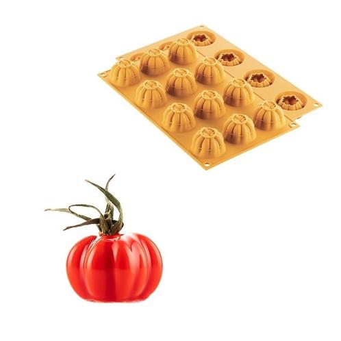 Silikomart Siliconen Vorm Tomaat (12) Ø43x28mm, Hobby en Vrije tijd, Taarten en Cupcakes maken, Nieuw, Verzenden