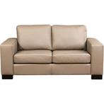 Leren bank Enjoy - 2 zits - Toledo Khaki (taupe/bruin) -, Huis en Inrichting, Banken | Bankstellen, 150 tot 200 cm, Nieuw, Ophalen of Verzenden