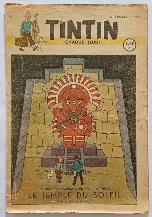 Tintin (magazine) Nr1 à 14 - Journal Tintin 1946 - Première, Boeken, Stripboeken