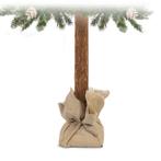 Kunstkerstboom - 180 cm - met houten stam en dennenappels