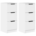 Witte Dressoirs (2 stuks) 30x30 | Tweedekansje | OP=OP, Minder dan 50 cm, Nieuw, Ophalen of Verzenden, 25 tot 50 cm