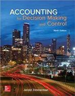 Accounting for Decision Making and Control 9781259255007, Boeken, Verzenden, Zo goed als nieuw