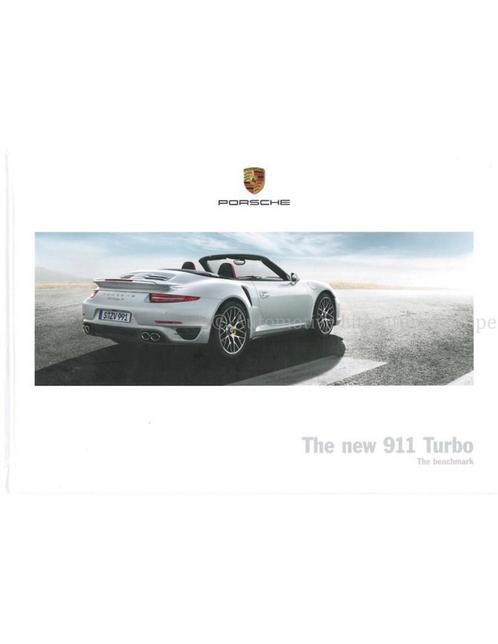 2014 PORSCHE 911 TURBO HARDCOVER BROCHURE ENGELS, Boeken, Auto's | Folders en Tijdschriften, Porsche