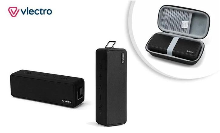 2dekans | Vlectro - Bluetooth Speaker - Bluetooth 5.3, Audio, Tv en Foto, Luidsprekers, Zo goed als nieuw, Ophalen of Verzenden