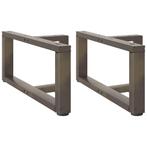 vidaXL Salontafelpoten 2 st T-vormig 70x25x(30-31) cm staal, Verzenden, Nieuw