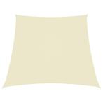 vidaXL Zonnezeil trapezium 3/5x4 m oxford stof crèmekleurig, Verzenden, Nieuw