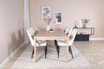 Uitschuifbare Eettafel Lena 170x95 cm Eiken Whitewash Jörn, Huis en Inrichting, Tafels | Eettafels, Verzenden, Nieuw