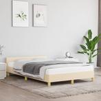 Stijlvol Bedframe 120x190 Creme | Tweedekansje | Slaapkam..., Huis en Inrichting, Slaapkamer | Bedden, Nieuw, Overige maten, Stof