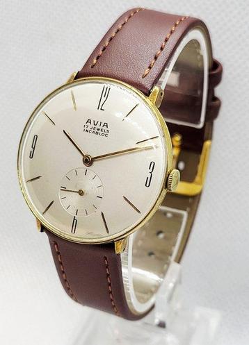 Avia - Dress Watch - [Peseux 320] - Gold Plated - Zonder beschikbaar voor biedingen