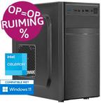 Celeron aanbieding - 16GB - 480GB SSD - WiFi - Desktop PC, Computers en Software, Desktop Pc's, Nieuw