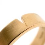 18 Krt. Gouden gematteerde ring | Niessing (uniek), Goud, 20 of groter, Gebruikt, Ophalen of Verzenden