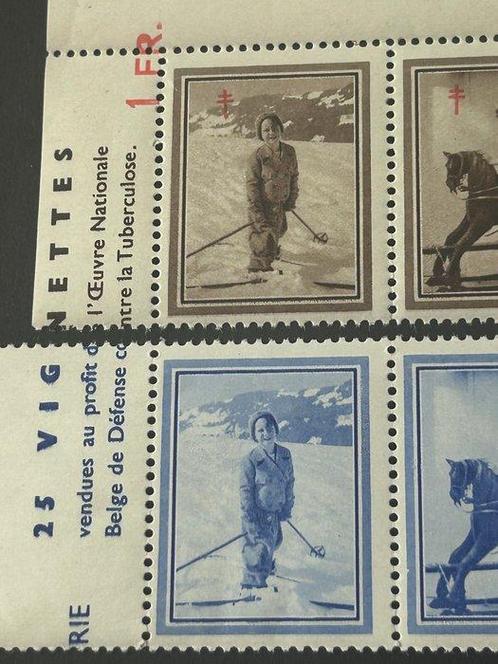 België 1937 - Volledige reeks Vignetten Le Prince Baudouin, Postzegels en Munten, Postzegels | Europa | België