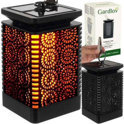 Gardlov Solar Lantaarn - Realistisch Vlameffect - Waterdi..., Tuin en Terras, Buitenverlichting, Nieuw, Ophalen of Verzenden
