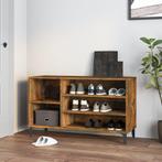 vidaXL Schoenenkast 102x36x60 cm bewerkt hout gerookt, Verzenden, Nieuw