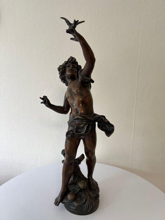 Louis Auguste Moreau (1955-1919) - sculptuur - 45 cm -, Antiek en Kunst, Antiek | Keramiek en Aardewerk