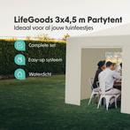 2dekans | LifeGoods Partytent - Paviljoen - 3x4.5 m -, Ophalen of Verzenden, Zo goed als nieuw