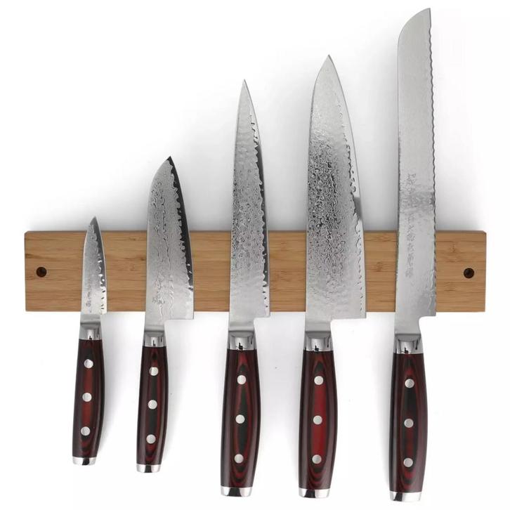 Yaxell Super Gou Messenset – 6-delig – Bamboe Magneetstr, Huis en Inrichting, Keuken | Bestek, Bestekset, Nieuw, Overige materialen