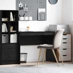 vidaXL Bureau Zwart eiken 100 x 40 x 76 cm Bewerkt hout, Verzenden, Nieuw