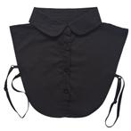 Zwart dameskraagje met ronde kraag • losse blouse kraagjes, Kleding | Dames, Verzenden, Zwart, Nieuw, Losse blouse kraagjes