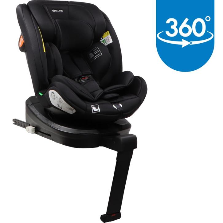 Mamaloes Lio Zwart 40-150 cm 360° i-Size Autostoel, Kinderen en Baby's, Autostoeltjes, Nieuw, Isofix, 15 t/m 36 kg, Verzenden