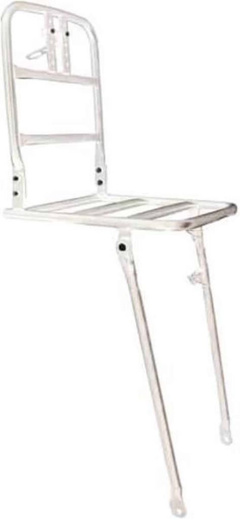 Voordrager transport aluminium 20 inch wit balhoofdmontage -, Fietsen en Brommers, Fietsaccessoires | Overige Fietsaccessoires