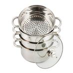 Kinghoff KH-3317 stoompan 5-delig RVS 2.5L  18 cm -, Huis en Inrichting, Ophalen of Verzenden, Nieuw