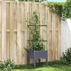 vidaXL Plantenbak met latwerk 40x40x142,5 cm polypropeen, Tuin en Terras, Verzenden, Nieuw, Kunststof