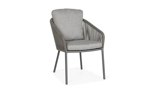 Suns Nappa eetstoel Fishbone weaving carbon grey |, Tuin en Terras, Tuinsets en Loungesets, Ophalen of Verzenden