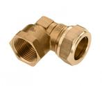 BONFIX Knel messing kniekoppeling 3/8 bi.dr. x 10 mm, Doe-het-zelf en Verbouw, Buizen en Afvoer, Ophalen of Verzenden, Nieuw