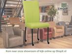 Leren eetkamerstoel Deal - Toledo Lime (felgroen) - Poten, Huis en Inrichting, Stoelen, Overige kleuren, Nieuw, Leer, Ophalen of Verzenden