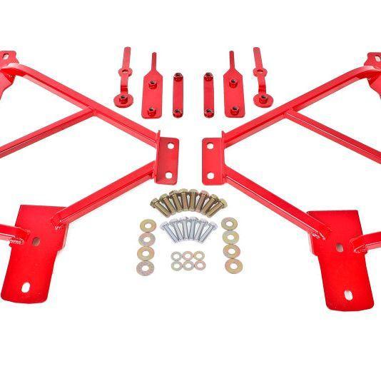 BMR 10-15 5th Gen Camaro Bolt-On Subframe Connectors - Red, Auto-onderdelen, Ophanging en Onderstel, Ophalen of Verzenden
