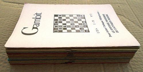Francis Meinsohn (°1950) - La revue Gambit, mensuel, Antiek en Kunst, Curiosa en Brocante