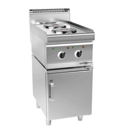 GGM Gastro | Elektrisch fornuis - 4 kW - 2 ronde platen - |, Witgoed en Apparatuur, Fornuizen, Inbouw, Verzenden