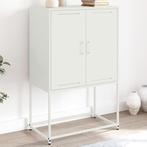 vidaXL buffetkast 68,5x38,5x107 cm staal wit, Huis en Inrichting, Kasten | Buffetkasten, Verzenden, 100 tot 150 cm, Nieuw, 50 tot 100 cm