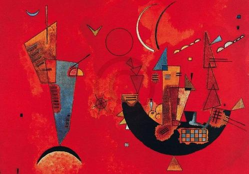 Kunstdruk Wassily Kandinsky - Mit und Gegen 100x70cm, Huis en Inrichting, Woonaccessoires | Schilderijen, Tekeningen en Foto's