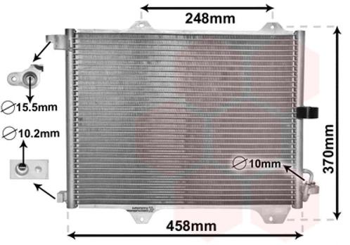 LUCHTCONDENSATOR VOOR SUBARU JUSTY 1995-2003 9531186G00, Auto-onderdelen, Airco en Verwarming, Nieuw, Ophalen of Verzenden