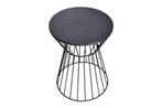 Ronde bijzettafel VARIATION 45cm zwart metalen frame ijzer, Huis en Inrichting, Tafels | Sidetables, Ophalen of Verzenden, Nieuw