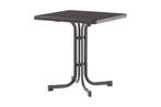 Sieger Boulevard klaptafel 70x70 cm antraciet, Tuin en Terras, Verzenden, Nieuw, Rond, Overige materialen