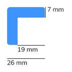 Stootrand foam, model 15 – 1 meter - Geel & Zwart -, Verzenden