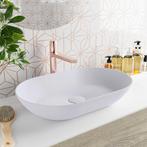 MONDIAZ ONNI Waskom solid surface 55cm kleur Cale / Cale, Doe-het-zelf en Verbouw, Sanitair, Ophalen of Verzenden, Nieuw, Overige typen