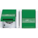 Jung Wg800 Dual E-Bike Oplaadstopcontact Groen Ip44, Verzenden, Nieuw, Overige typen