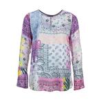 Frogbox • roze blouse met patch print • 36, Kleding | Dames, Tops, Nieuw, Frogbox, Roze, Maat 36 (S)