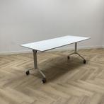 Tweedehands Vepa Verrijdbare klaptafel,  180x80 cm, wit, Ophalen of Verzenden, Gebruikt