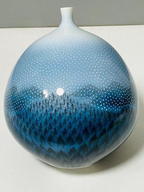 Vaas - Porselein, Fujii Shumei(1936-2017) - Japan -, Antiek en Kunst, Antiek | Overige Antiek