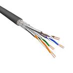 Cat.6A S/FTP Kabel Soepel AWG26 LSZH Zwart 500m 100% koper, Computers en Software, Pc- en Netwerkkabels, Ophalen of Verzenden