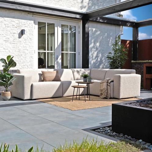 *WOONWINKEL* Hoekbank Voor Buiten All-weather Stof Rechts Be, Tuin en Terras, Tuinsets en Loungesets, Nieuw, Verzenden