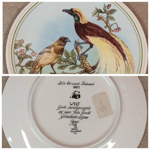 Limoges - Bord (12) - Aardewerk - Jachtvogels van de wereld, Antiek en Kunst, Antiek | Glas en Kristal