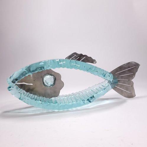 Andrzej Rafalski (XX-XXI) - No reserve! Glass Fish- hand, Antiek en Kunst, Antiek | Glas en Kristal