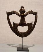 Figuur - Buddhist Ritual Dance Mask - Gepatineerd brons -